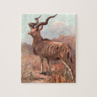 Greater Kudu Antelope von Swan, Vintages Wildtier