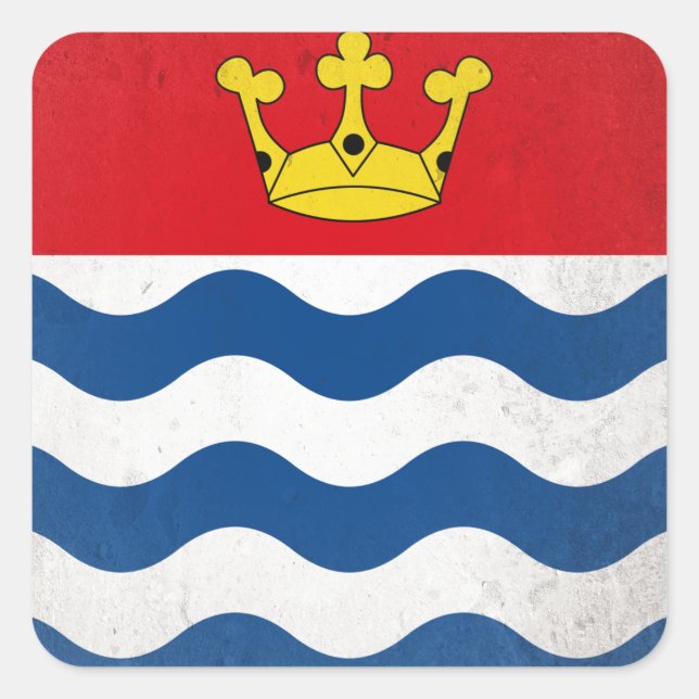 Greater London Quadratischer Aufkleber (Vorderseite)
