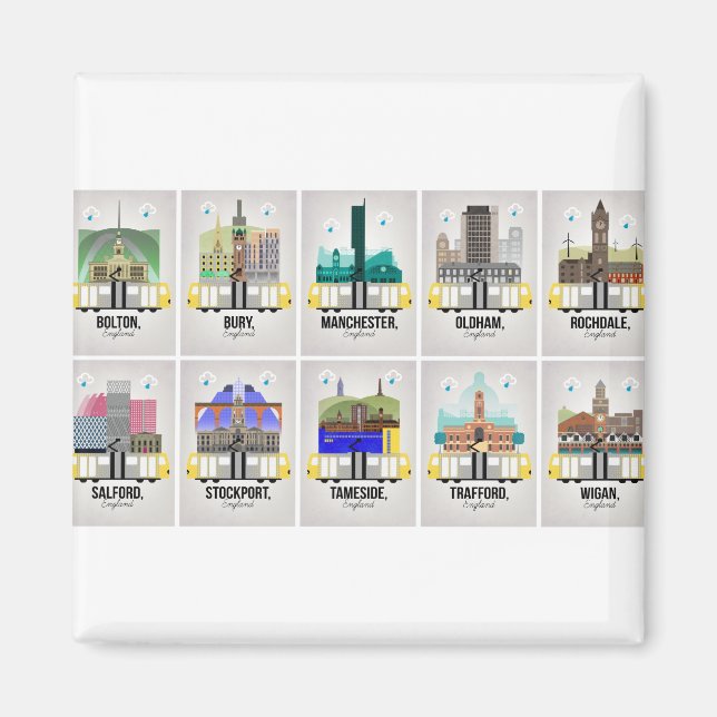 Greater Manchester Magnet (Vorne)