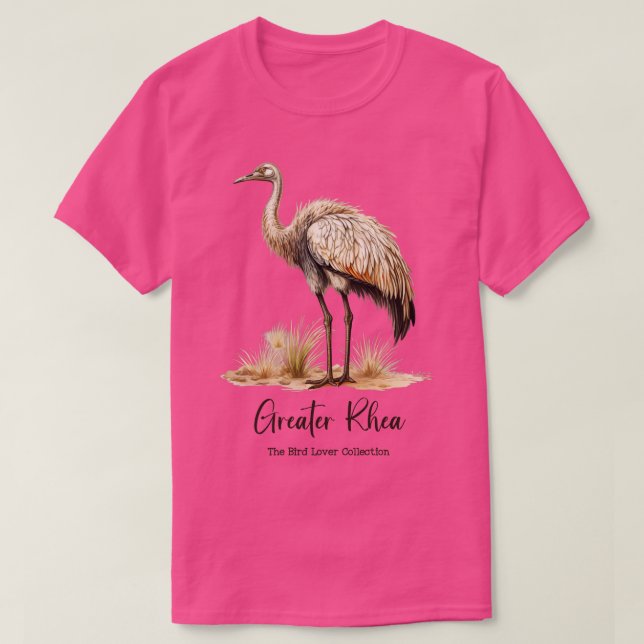 Greater Rhea The Bird Lover Collection TShirt (Design vorne)