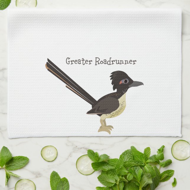 Greater Roadrunner Geschirrtuch (Gefaltet)