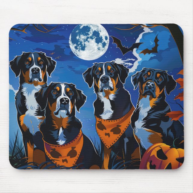 Greater Swiss Halloween Spooky Mousepad (Vorne)