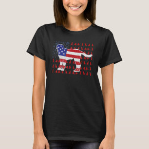 Greater Swiss Mountain American Flag 4. Juli T-Shirt