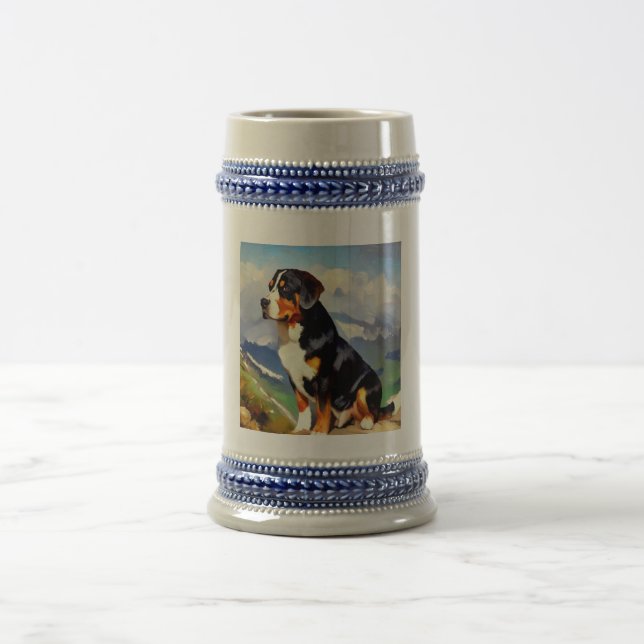 Greater Swiss Mountain Dog Bierglas (Mittel)