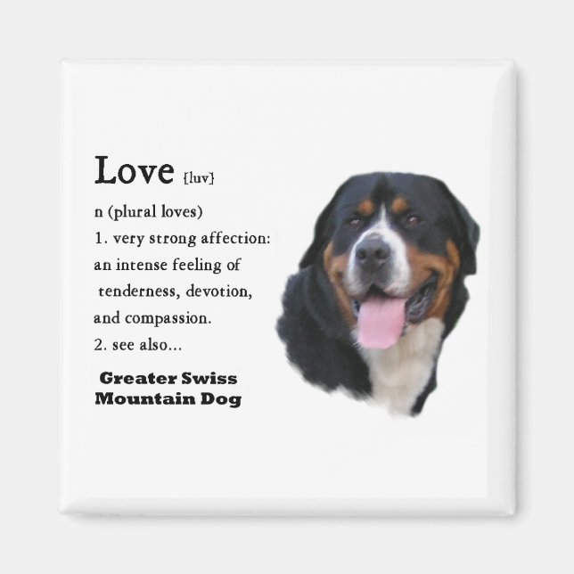 Greater Swiss Mountain Dog Geschenke Magnet (Vorne)