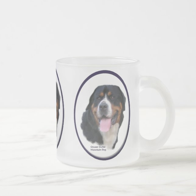 Greater Swiss Mountain Dog Geschenke Mattglastasse (Rechts)