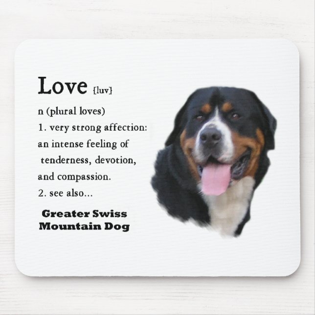 Greater Swiss Mountain Dog Geschenke Mousepad (Vorne)