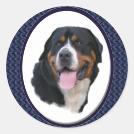 Greater Swiss Mountain Dog Geschenke Runder Aufkleber