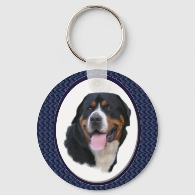 Greater Swiss Mountain Dog Geschenke Schlüsselanhänger (Vorderseite)
