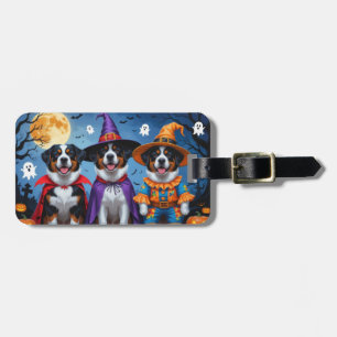 Greater Swiss Mountain Dog Pumpkin Halloween Funny Gepäckanhänger