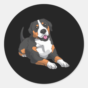 Greater Swiss Mountain Dog Runder Aufkleber