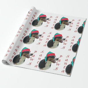 Greater Swiss Mountain Dog Santa Paws Geschenkpapier