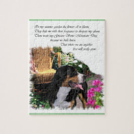 Greater Swiss Mountain Dog Summer Garden Puzzle