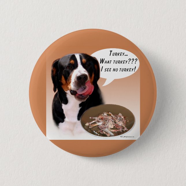 Greater Swiss Mountain Dog Türkei Button (Vorderseite)