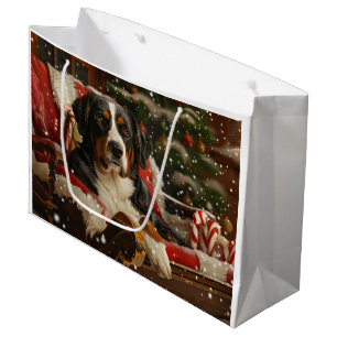 Greater Swiss Mountain Dog Weihnachten Große Geschenktüte
