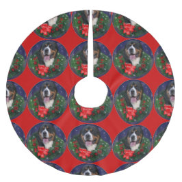 Greater Swiss Mountain Dog Weihnachten Polyester Weihnachtsbaumdecke