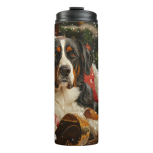Greater Swiss Mountain Dog Weihnachten Thermosbecher