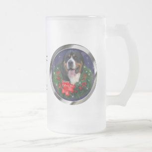Greater Swiss Mountain Dog Weihnachtsgeschenke Mattglas Bierglas