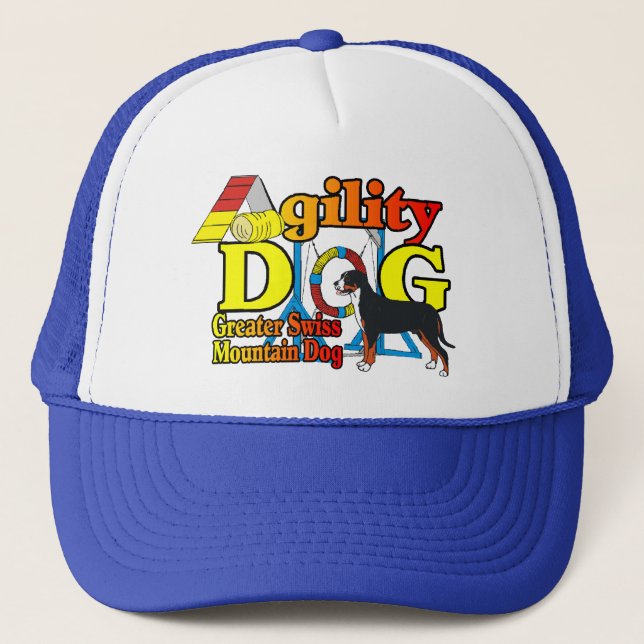 Greater Swiss Mountain Hund Agility Truckerkappe (Vorderseite)