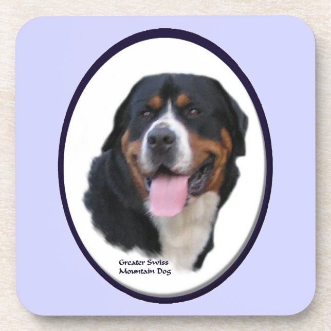 Greater Swiss Mountain Hund Art Untersetzer (Vorderseite)