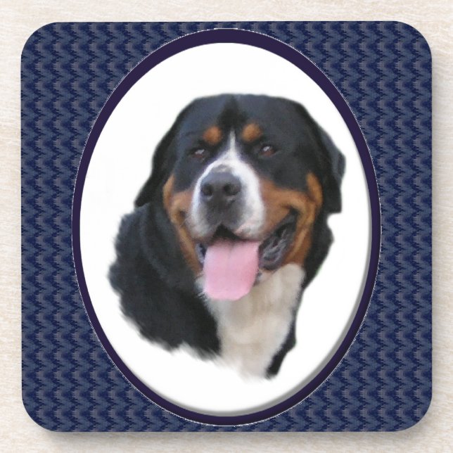 Greater Swiss Mountain Hund Art Untersetzer (Vorderseite)