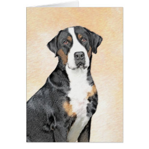 Greater Swiss Mountain Hund Gemälde - Original Ku