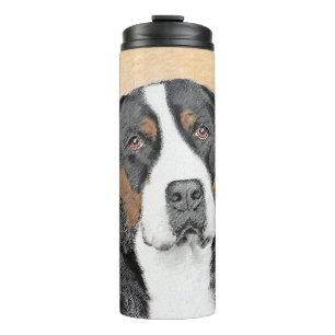 Greater Swiss Mountain Hund Gemälde - Original Ku Thermosbecher