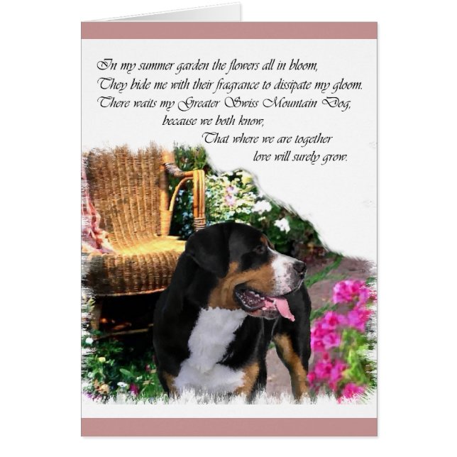 Greater Swiss Mountain Hund Kunstgiesserei (Vorne)