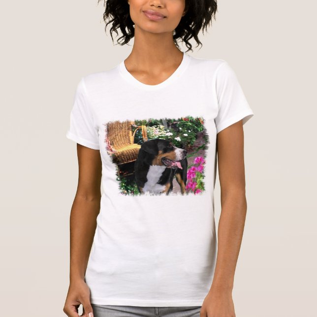 Greater Swiss Mountain Hund Kunstgiesserei T-Shirt (Vorderseite)
