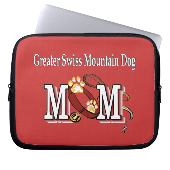 Greater Swiss Mountain Hund Mama Geschenke Laptopschutzhülle (Vorderseite)