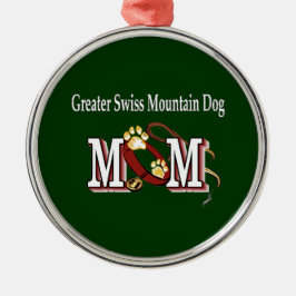 Greater Swiss Mountain Hund Mama Geschenke Silbernes Ornament