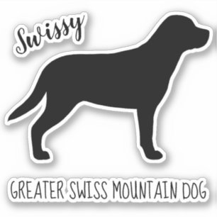 Greater Swiss Mountain Hund Silhouette Sticker