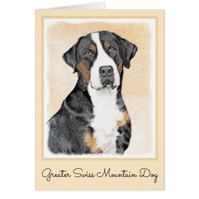 Greater Swiss Mountain Hunde Malerei - Originelle  (Vorne)