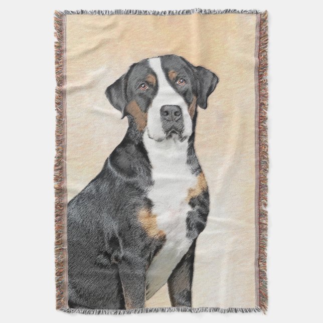Greater Swiss Mountain Hunde Malerei - Originelle  Decke (Vorderseite Vertikal)
