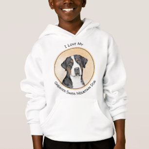 Greater Swiss Mountain Hunde Malerei - Originelle Hoodie