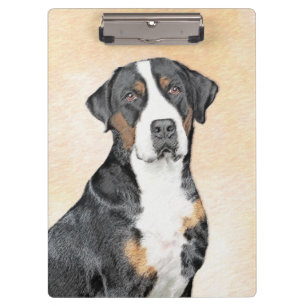 Greater Swiss Mountain Hunde Malerei - Originelle Klemmbrett