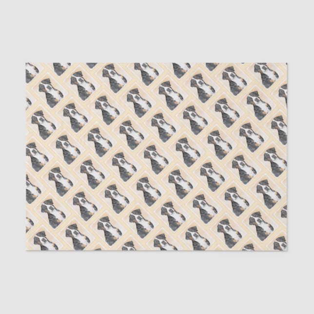 Greater Swiss Mountain Hunde Malerei - Originelle  Seidenpapier (Vorderseite)