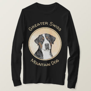 Greater Swiss Mountain Hunde Malerei - Originelle  T-Shirt