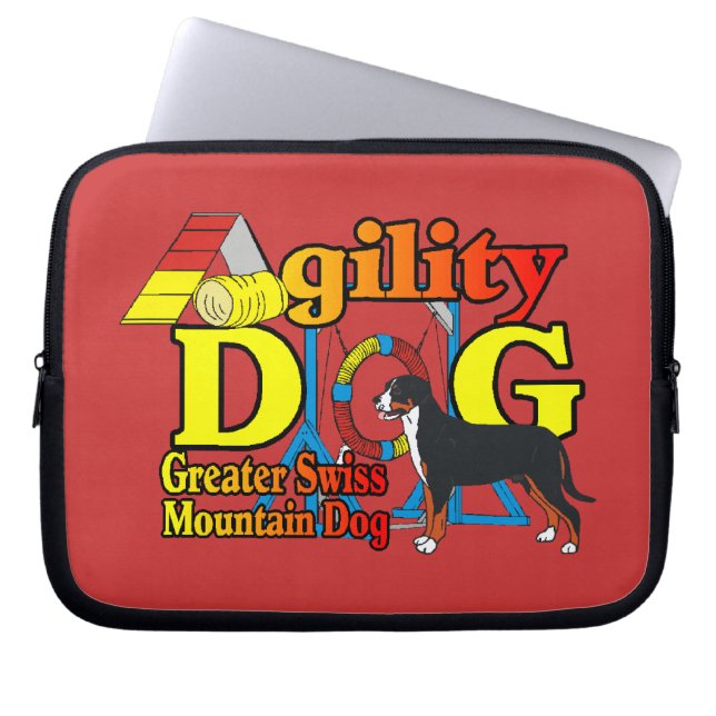 Greater Swiss Mtn Dog Agility Laptopschutzhülle (Vorderseite)