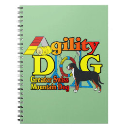 Greater Swiss Mtn Dog Agility Notizblock