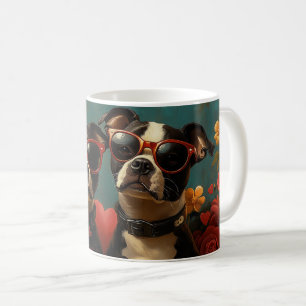Greater Swiss With Heart Rosen Valentinstag Kaffeetasse