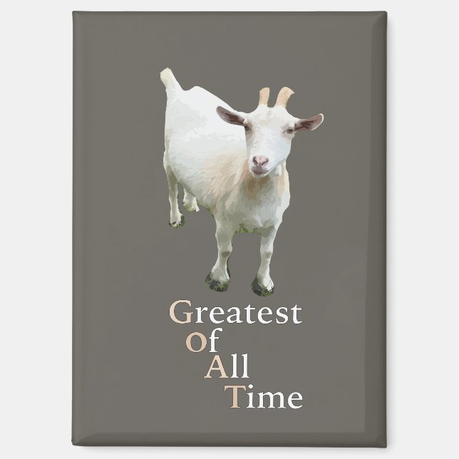 Greatest of all time Goat Magnet (Vorderseite)