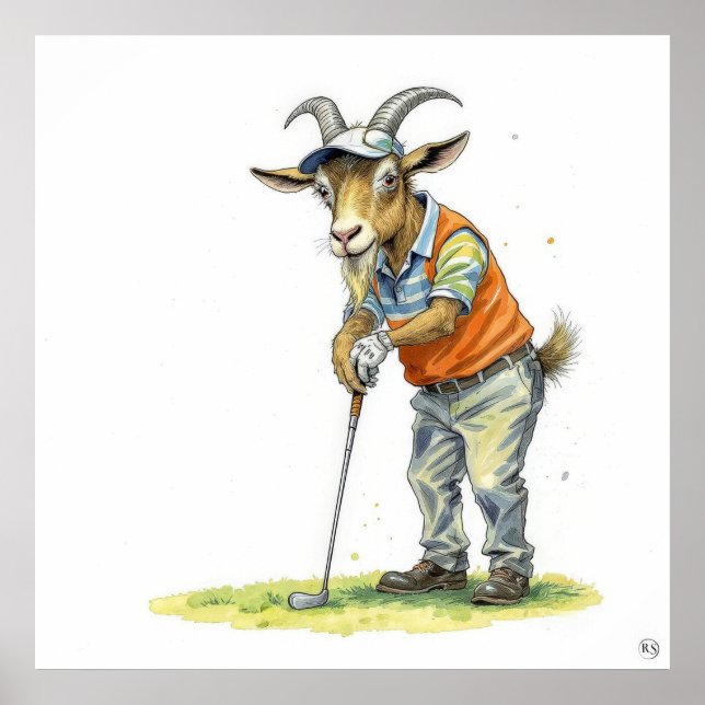 Greatest Of All Time - Golf Art Print Poster (Vorne)