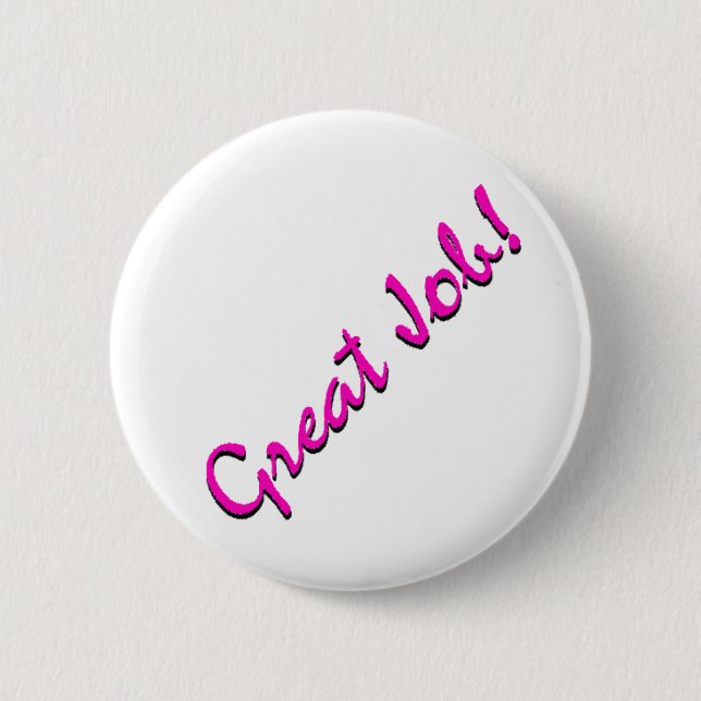 GreatJob Button (Vorderseite)