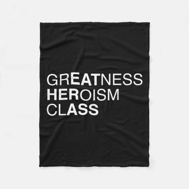 Greatness Heroism Cl Eat Her As$ Funny Pun Sarcasm Fleecedecke (Vorderseite)