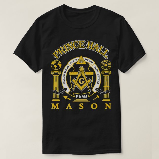 Greats Mason Masonic Prince Hall Masons Presidents T-Shirt (Design vorne)