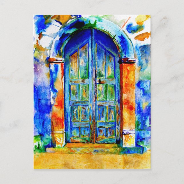 Grecian Door. Postkarte (Vorderseite)