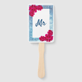 Grecian Elegance und Rosa Hochzeitsspiel Fächer