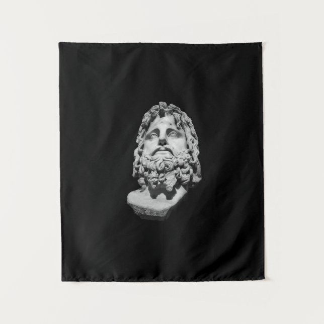 Greco Roman Bust Wandteppich (Vorderseite)