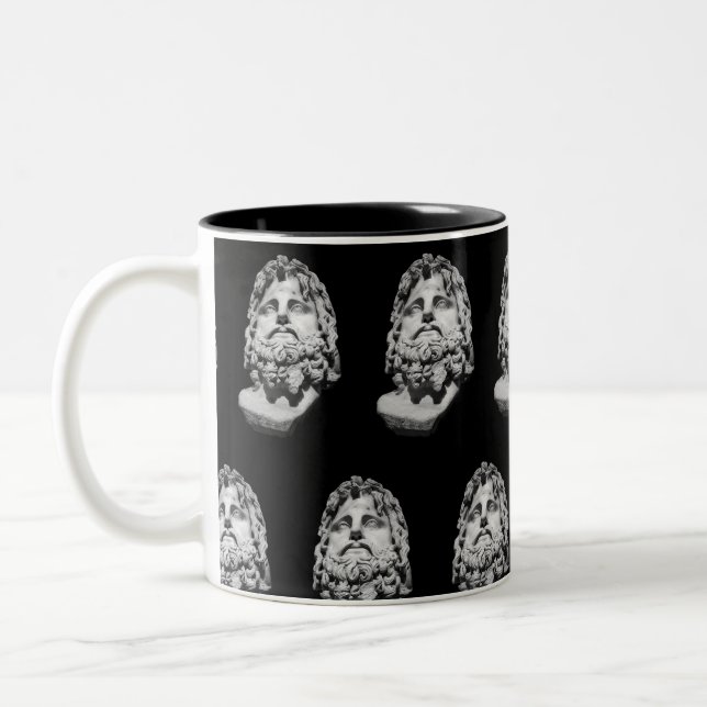 Greco Roman Bust Zweifarbige Tasse (Links)